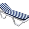 Матрац для шезлонга Tweet бело-синий