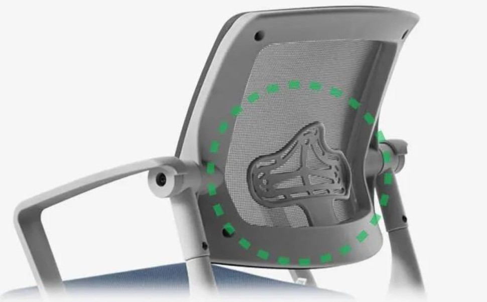 Компьютерное кресло серия Synif мод. ROBO С-250 (SY-1209-W-GY-GY) с белым каркасом