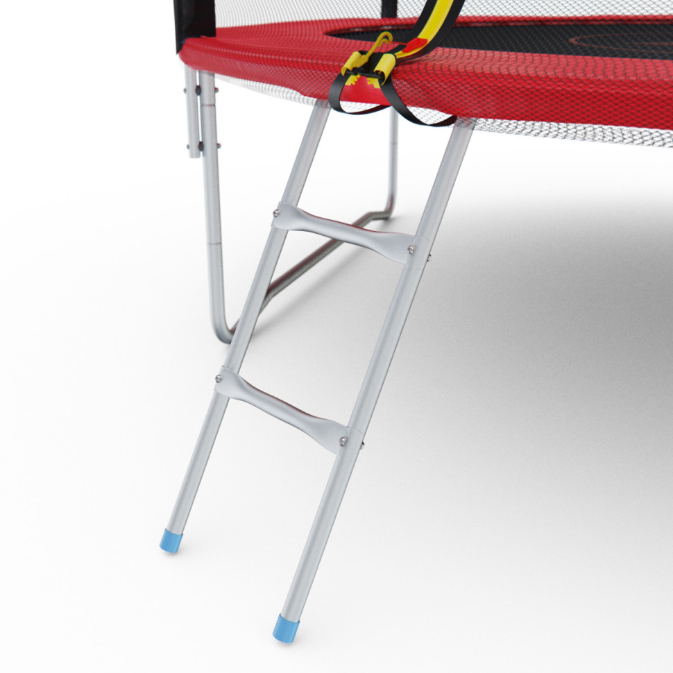Батут с сеткой DFC PELPO 10ft с лестницей, RED