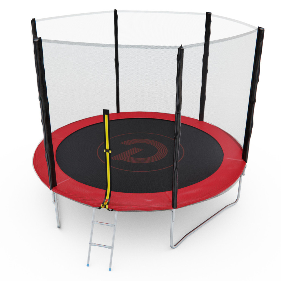Батут с сеткой DFC PELPO 10ft с лестницей, RED