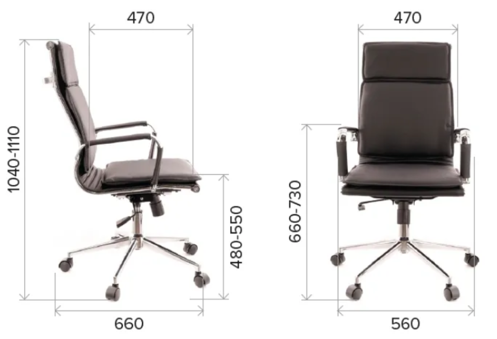 Кресло Everprof Nerey T Экокожа Черный