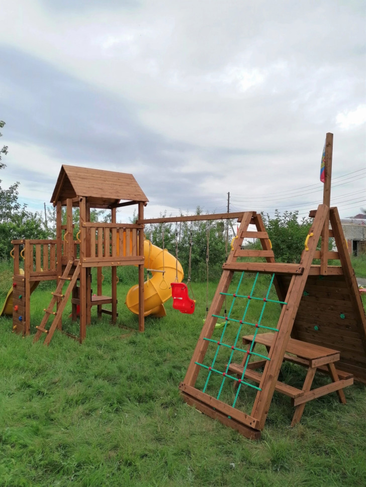 Детский городок Выше всех Маугли 1 со спиральной горкой