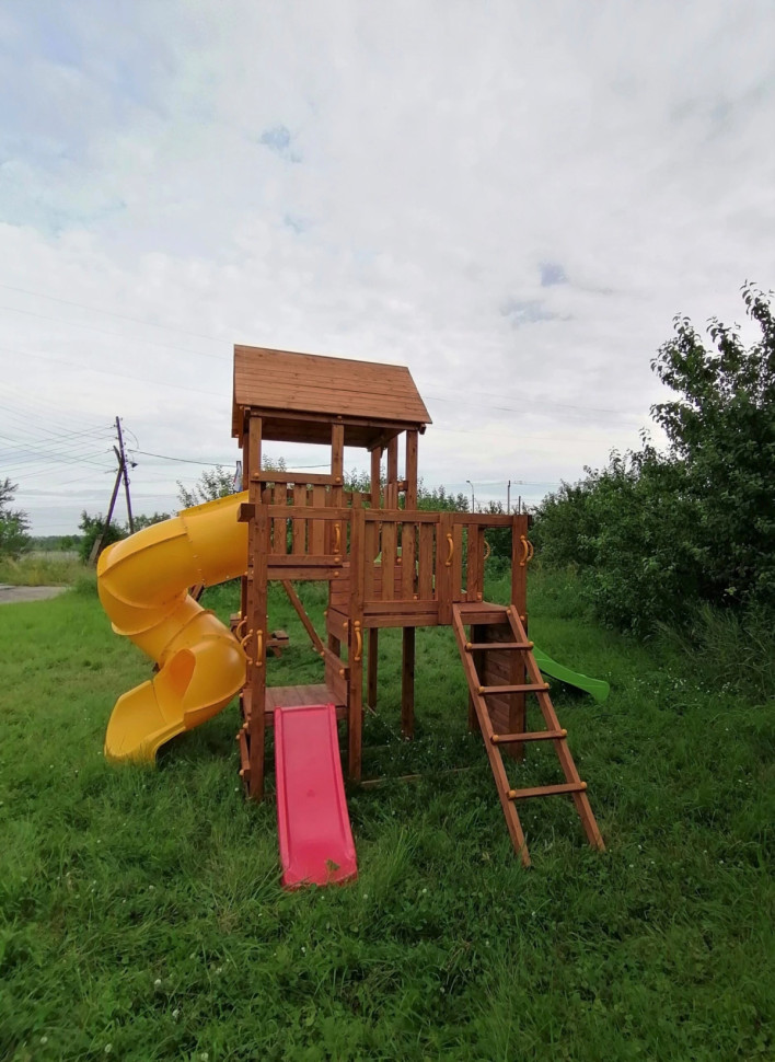 Детский городок Выше всех Маугли 1 со спиральной горкой