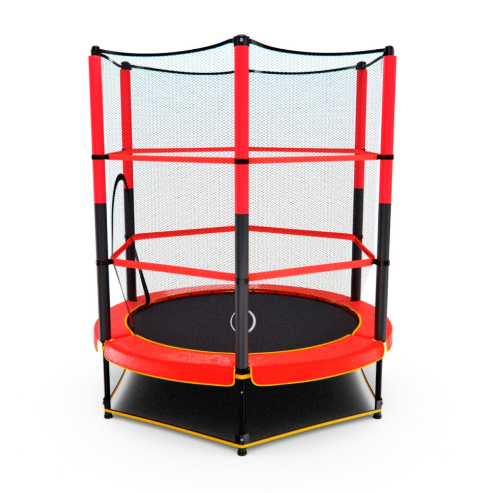 Батут детский DFC TRAMPOLINE-RED 55" с сеткой