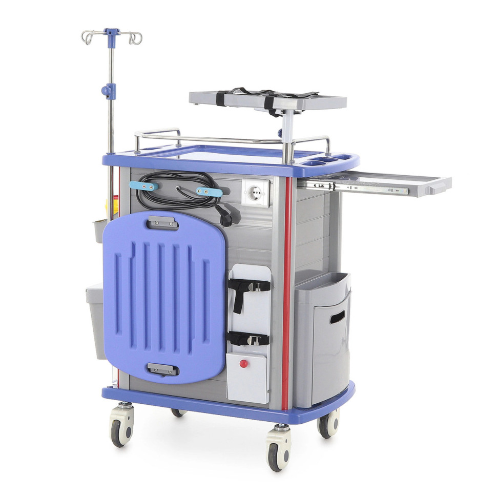 Тележка медицинская Med-Mos ЕТ750-01 ТМ-001АН-00 серая