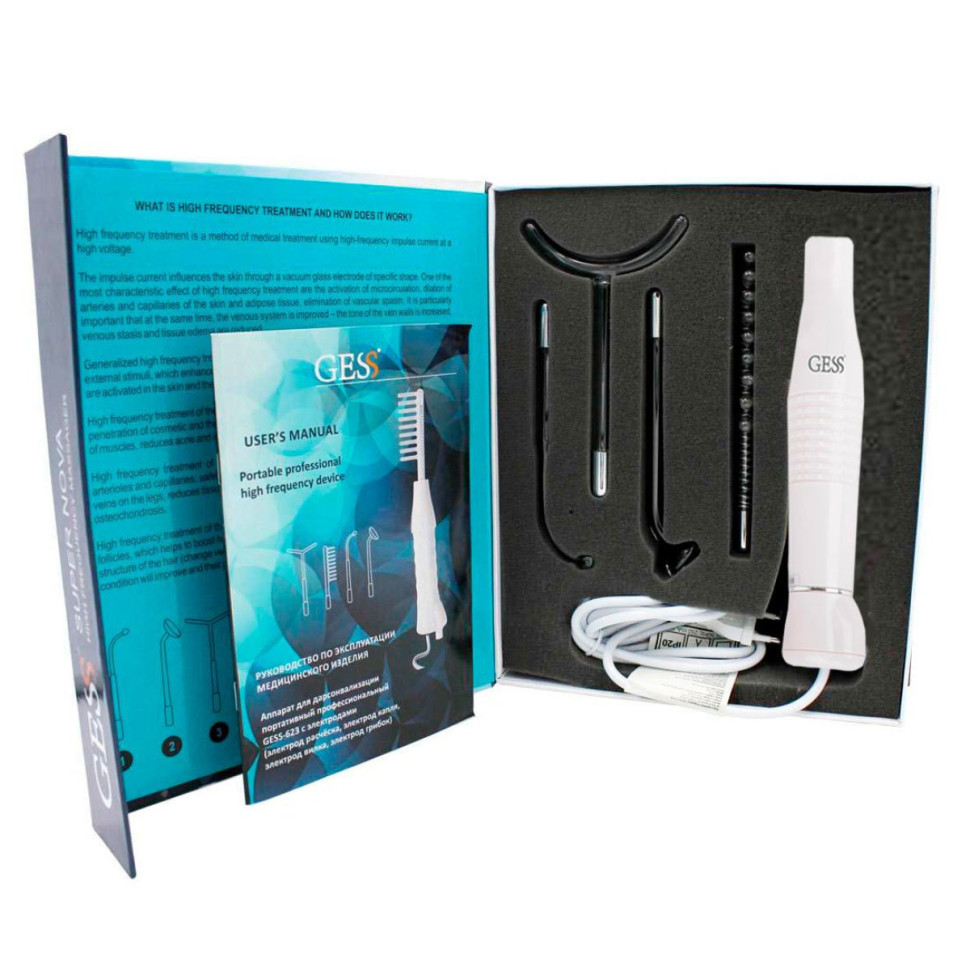 Импульсный массажер Darsonval SUPER NOVA GESS-623