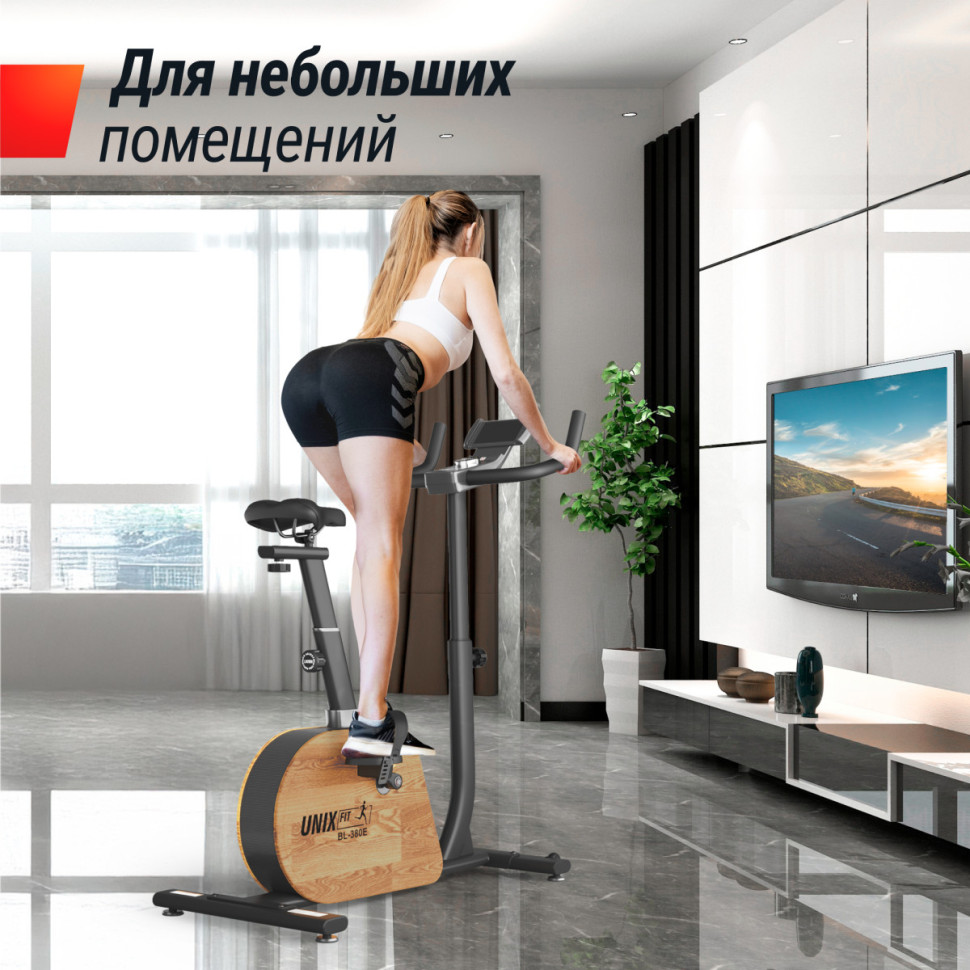 Велотренажер UNIX Fit BL-380E Wood