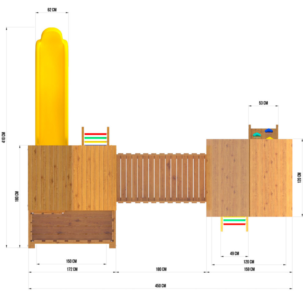 Детский игровой комплекс Jungle Palace Делюкс JВ3
