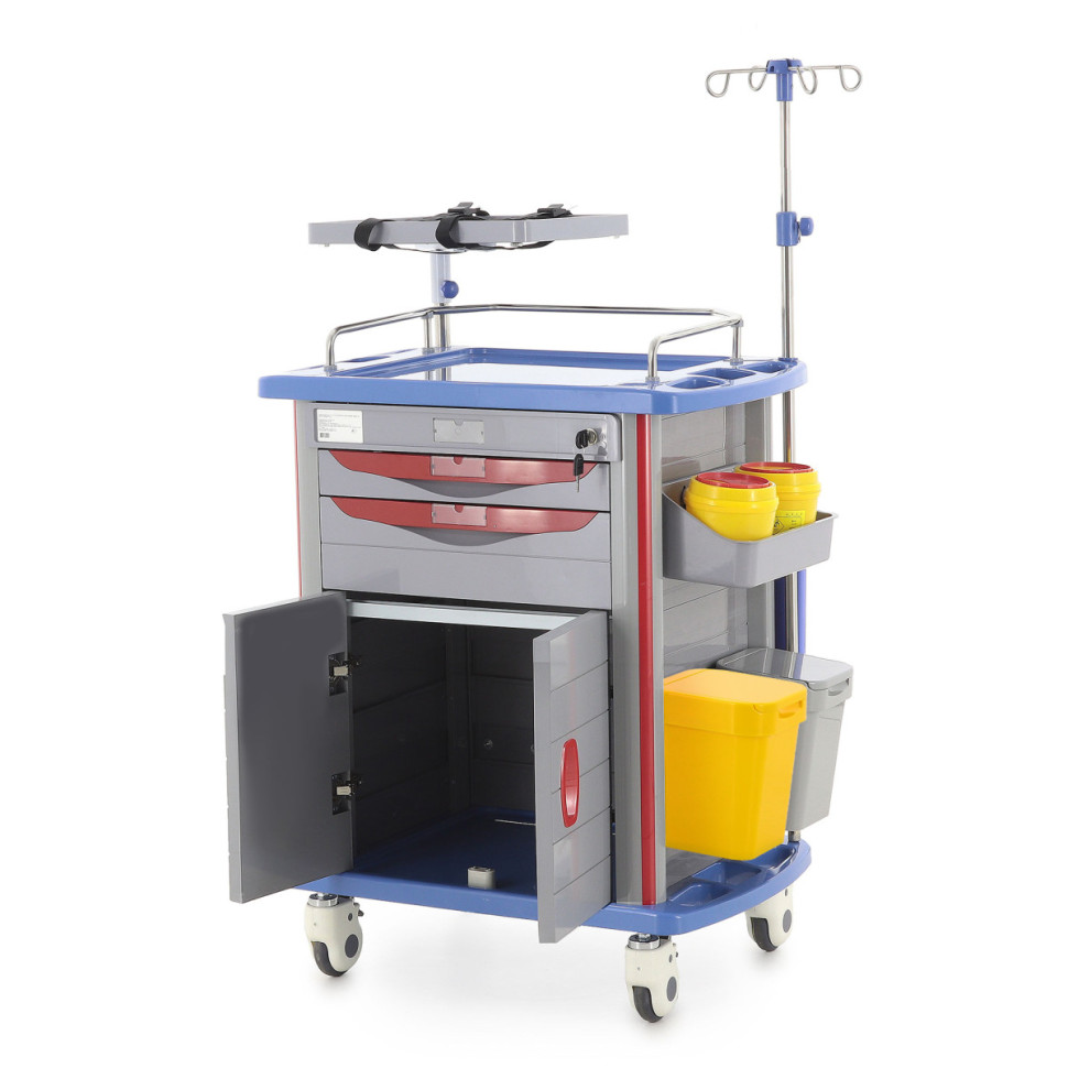 Тележка медицинская Med-Mos ЕТ850-02 ТМ-021АН-00 белая