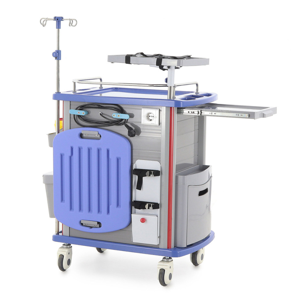 Тележка медицинская Med-Mos ЕТ850-02 ТМ-021АН-00 белая