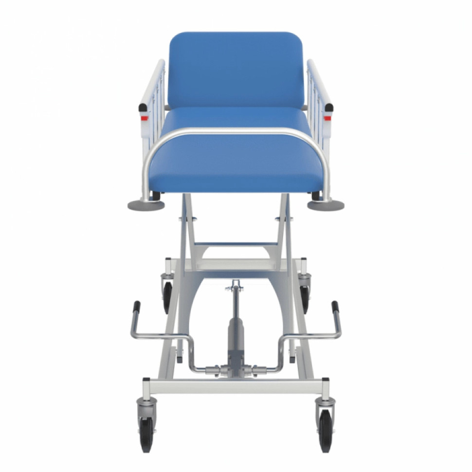 Стол-тележка с гидроприводом для перевозки больных внутрикорпусная СППт VLANA (колеса Ø 200 мм)