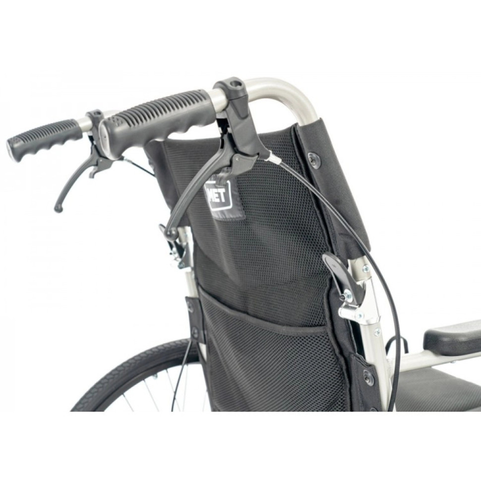 Кресло-коляска механическая MET FLY 300 (43 см) алюминиевая, облегченная