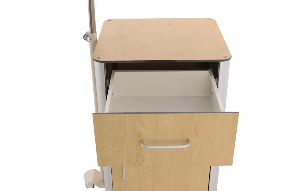 Тумба прикроватная MED-MOS с поворотной столешницей BLZ 030 (ПТ-001/ПТ-004) светлое дерево