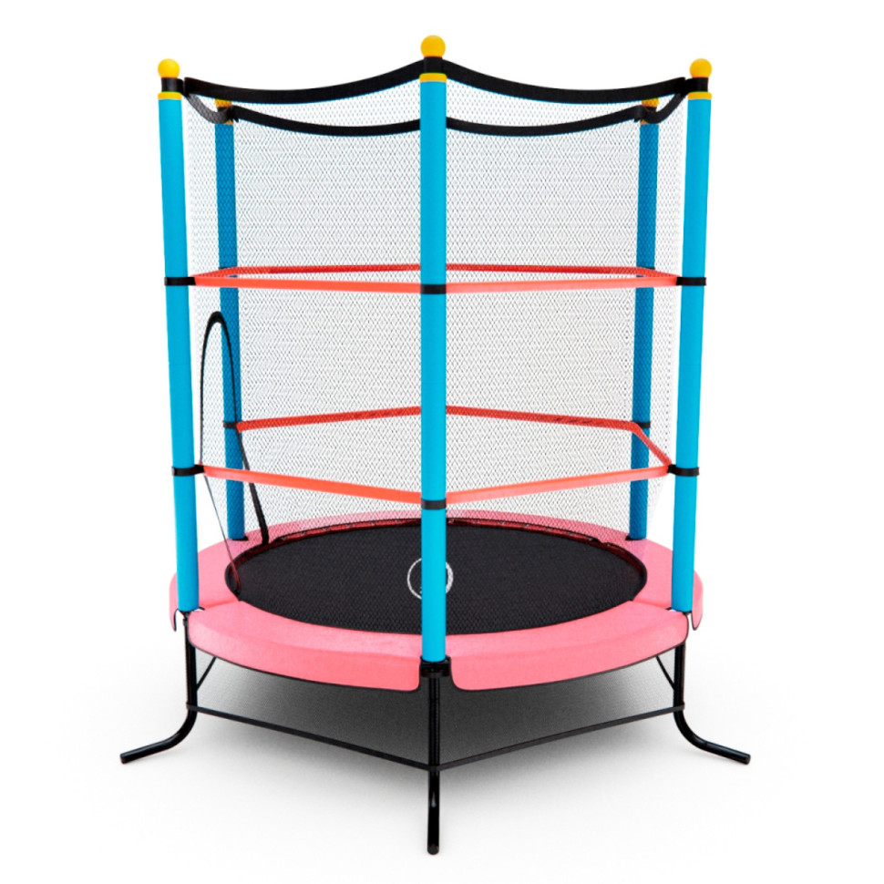 Батут детский DFC SMRKIDS 55" с сеткой, PINK