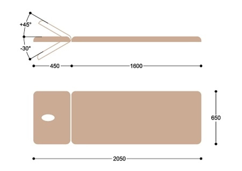 Массажный стол с электроприводом F1E2/2