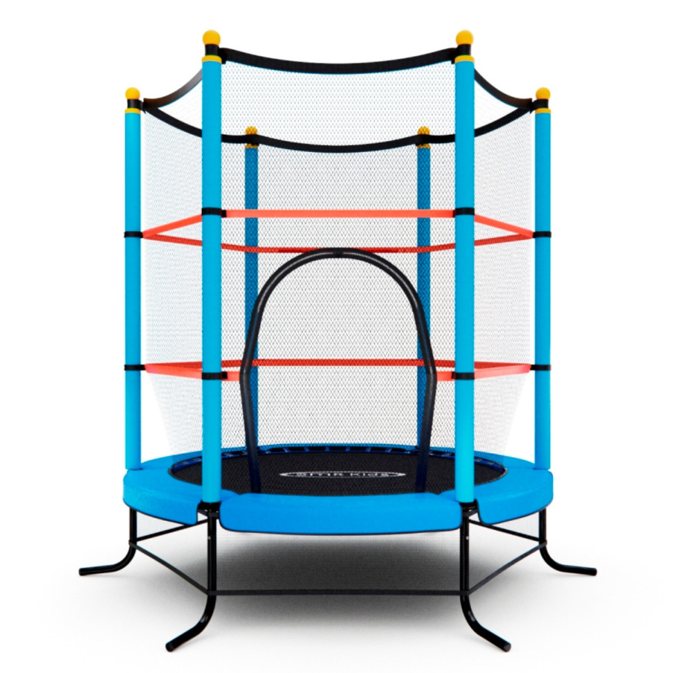 Батут детский DFC SMRKIDS 55" с сеткой, BLUE