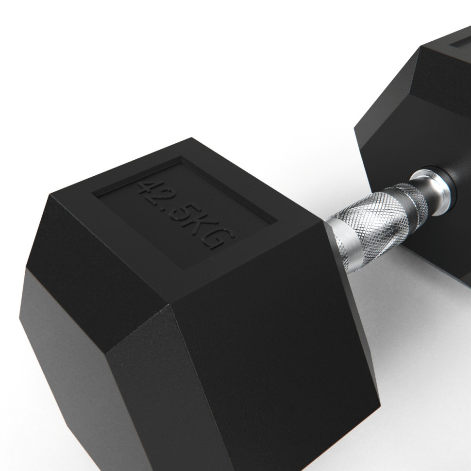 Гантели DFC гексаг. обрезиненная пара DB001-42,5 кг