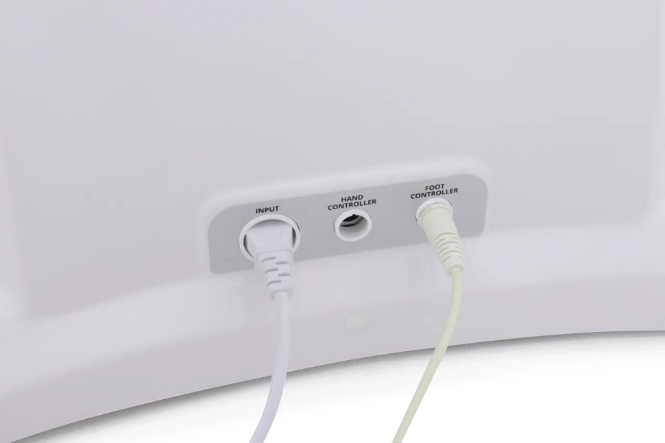 Педикюрное кресло электрическое MED-MOS ММКП-3 (КО-193Д) св.серый с ножной педалью