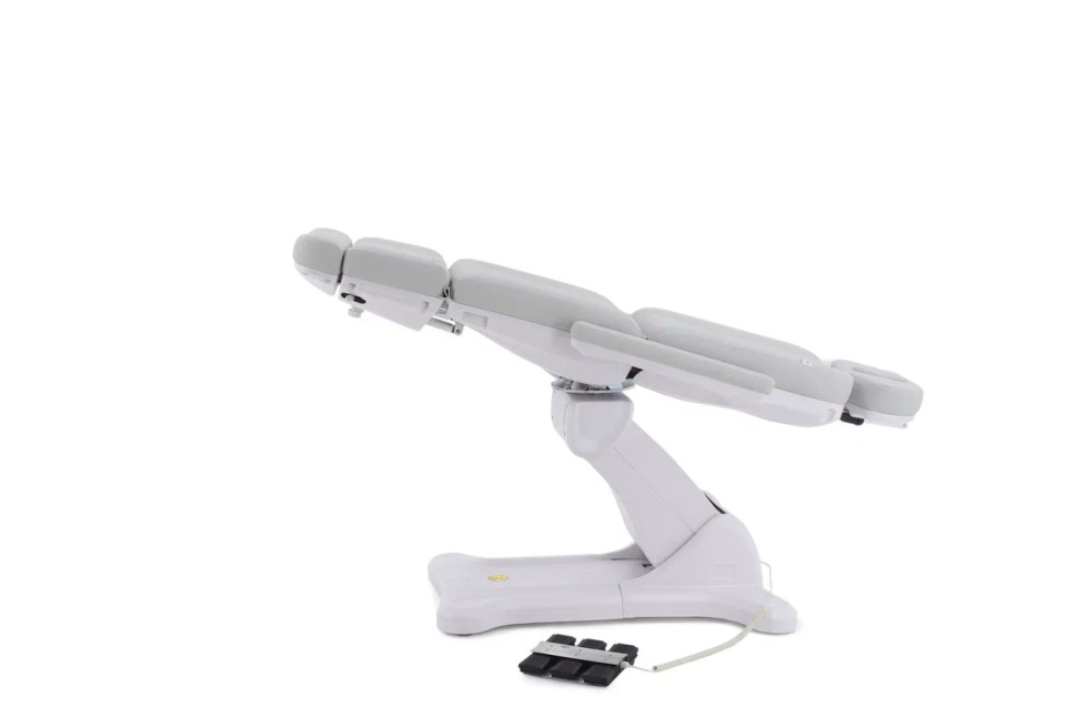 Педикюрное кресло электрическое MED-MOS ММКП-3 (КО-193Д) св.серый с ножной педалью