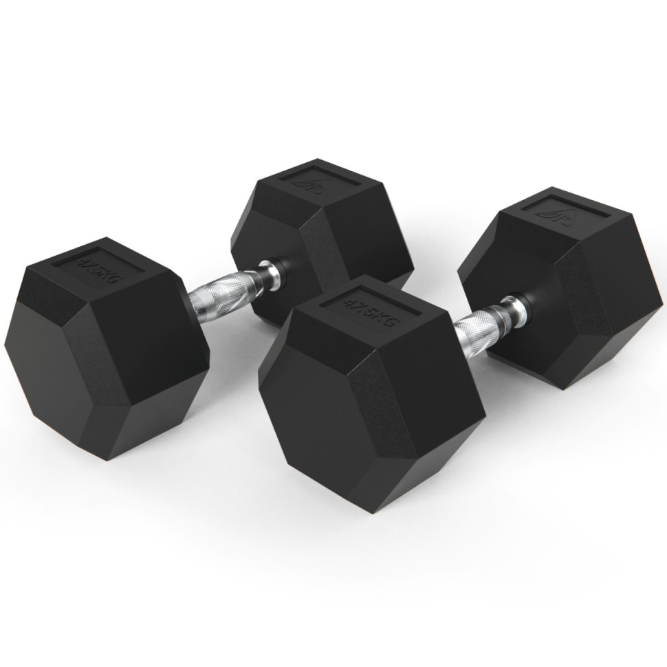 Гантели DFC гексаг. обрезиненная пара DB001-47,5 кг