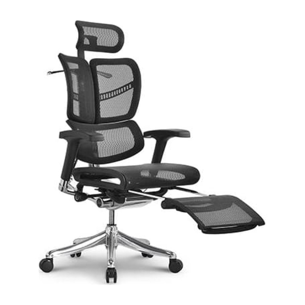 Кресло EXPERT FLY RFYM01-BK сетка черная/каркас черный с подножкой