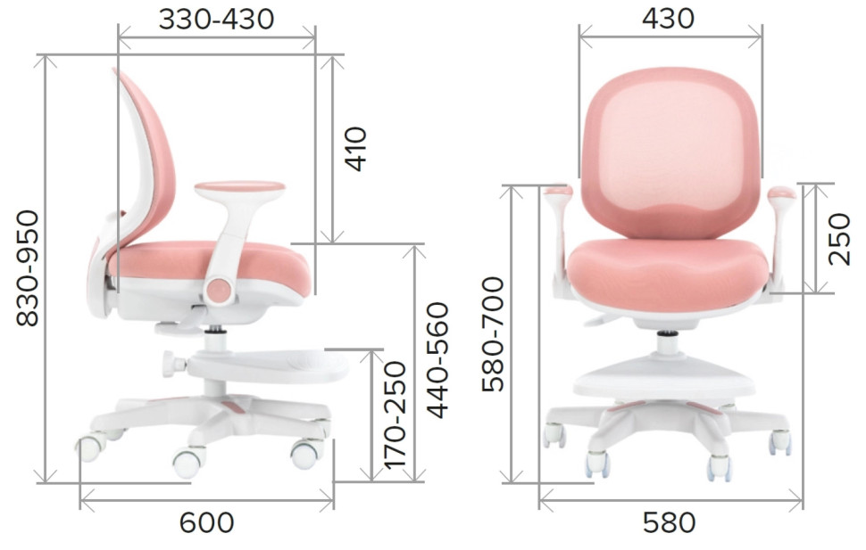 Кресло детское Everprof Kids 102 Ткань Розовый