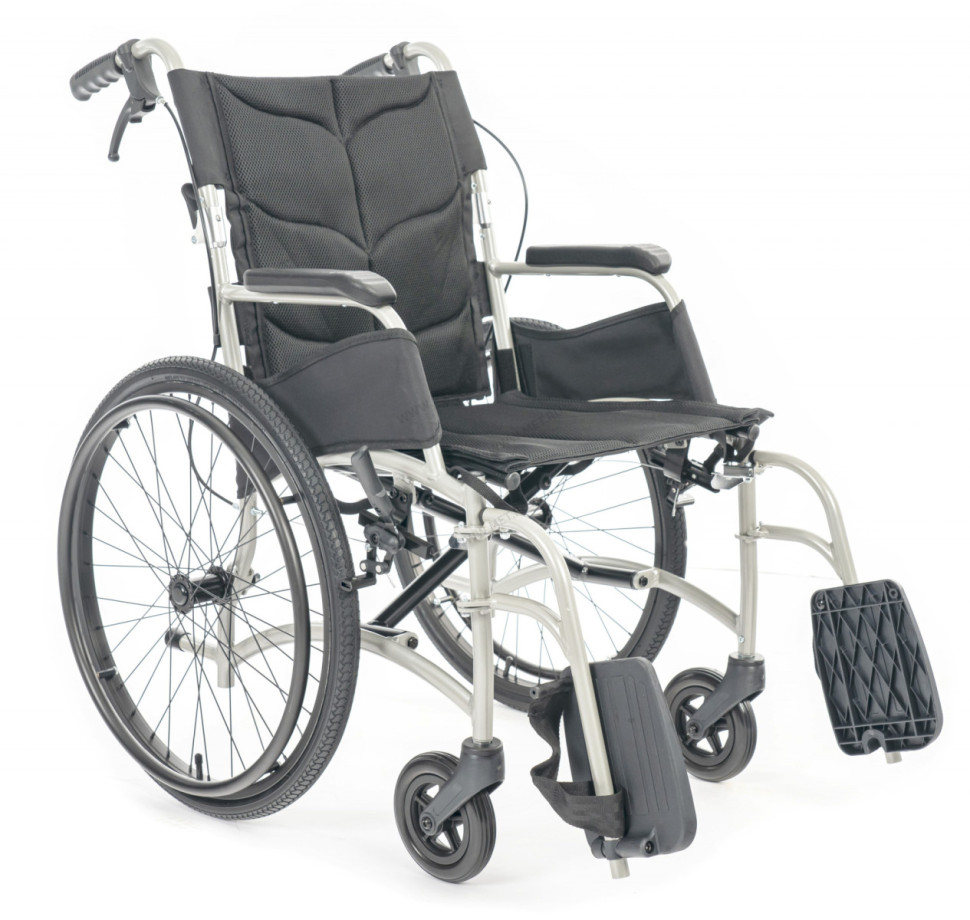 Кресло-коляска механическая МЕТ МК-320 алюминиевая, облегченная