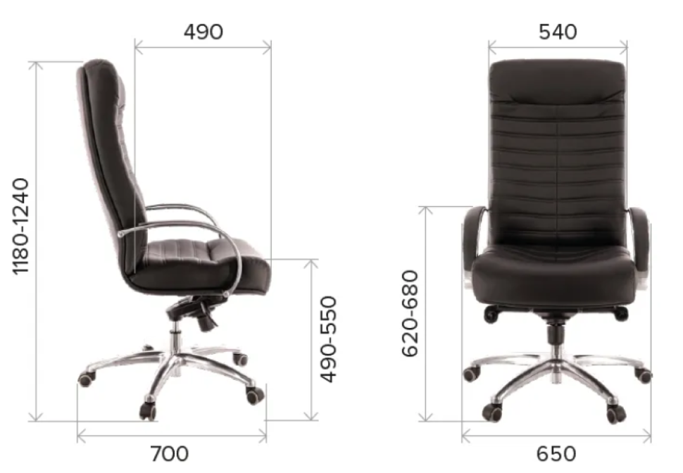 Кресло Everprof Orion AL M Кожа Коричневый