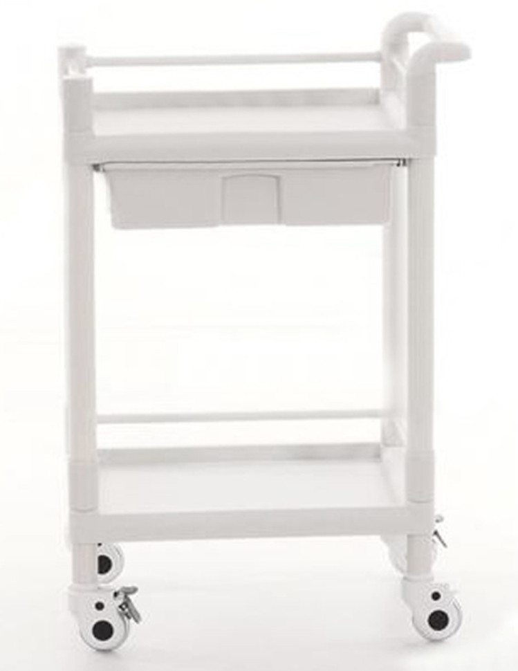 Тележка медицинская MET SP-140 (17529) 1 ящик и 2 полки