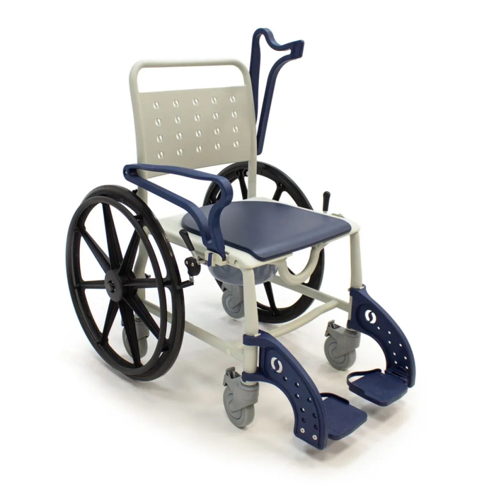Кресло-коляска с санитарным оснащением MET RANKO (20133) Синий