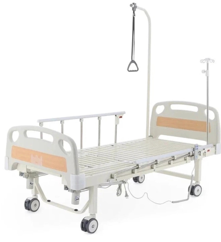 Медицинская кровать для лежачих больных электрическая MED-MOS YG-2 (ABS, 6 секций, матрас, уголки, столик, ванночка, К)