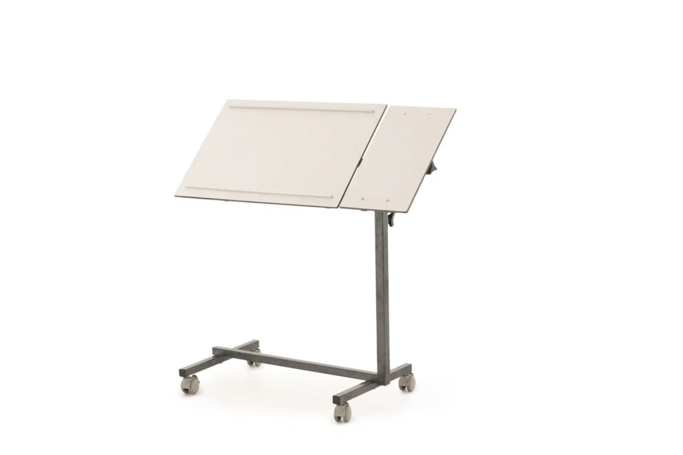 Столик прикроватный MED-MOS с поворотной столешницей ПС-003Н-01 (белый)