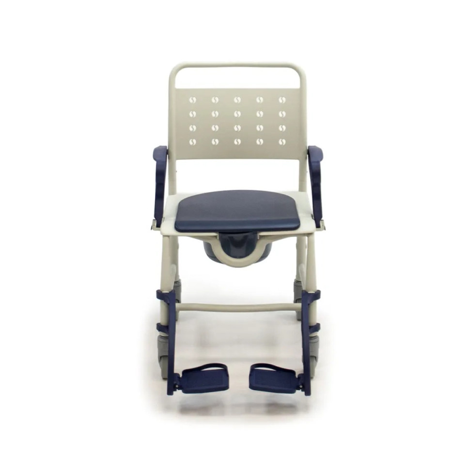 Кресло-каталка с санитарным оснащением MET BASTI (20131) Синий