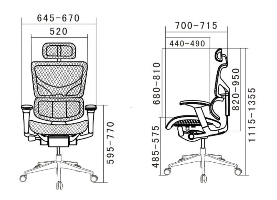 Кресло EXPERT SAIL SAL-01-WH-L белая кожа/черн каркас