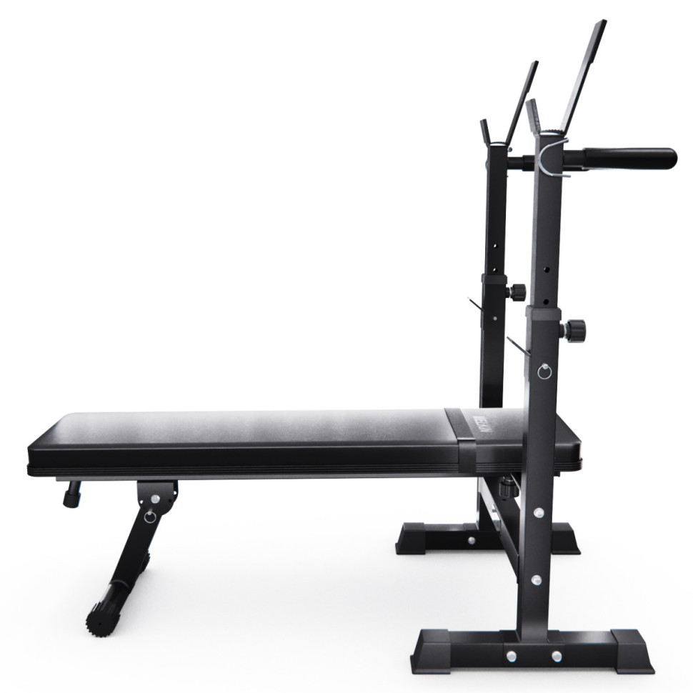 Скамья со стойками под штангу DFC MELKIN