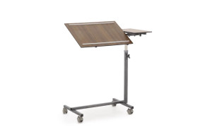 Столик прикроватный MED-MOS с поворотной столешницей ПС-003Н-01 (коричневый)