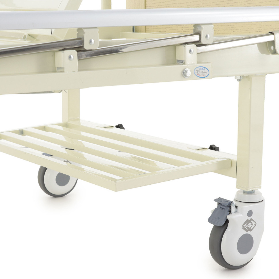 Медицинская кровать для лежачих больных Мед-Мос Е-8 ЛДСП (светлое дерево) без матраса