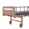 Кровать механическая Е-8 (ММ-2024Д-06) ЛДСП (коричневый) с матрасом