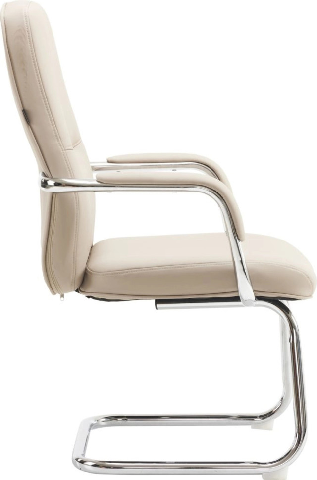 Кресло для посетителей Everprof Vesta CF Экокожа Бежевый