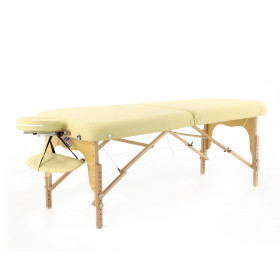 Массажный стол складной MED-MOS JF-AY01 (2.31.20) 2-х секционный, деревянная рама, бежевый