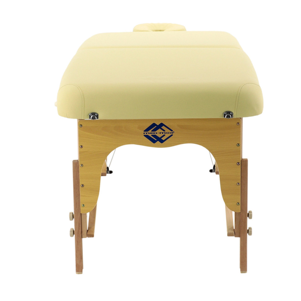 Массажный стол складной MED-MOS JF-AY01 (2.31.20) 2-х секционный, деревянная рама, бежевый