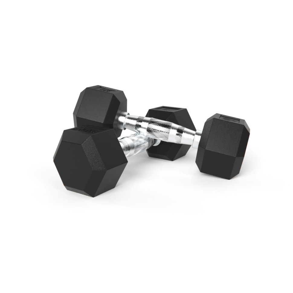 Гантели DFC гексаг. обрезиненная пара DB001-10 кг