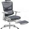Кресло EXPERT SAIL RSAM01-G-GY сетка серая/ каркас серый с подножкой