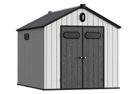 Сарай пластиковый Black Fox Summit 8*10 (7,4м2) серый/антрацит