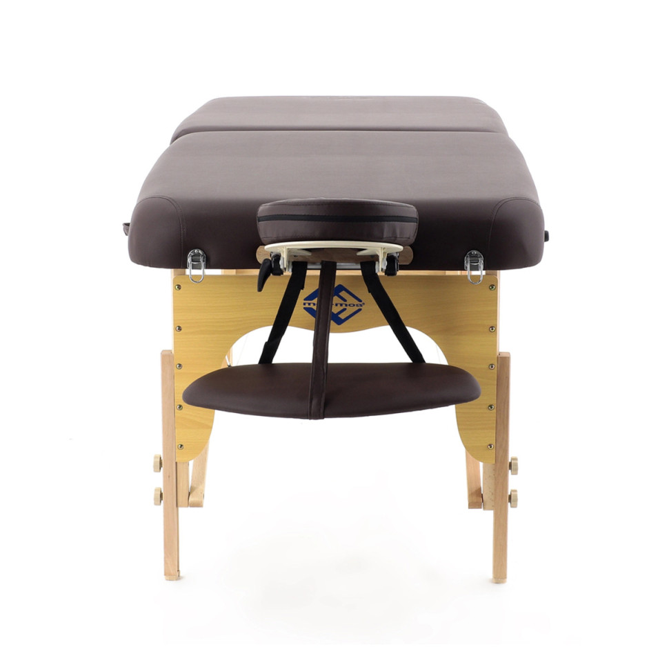 Массажный стол складной MED-MOS JF-AY01 (2.31.20) 2-х секционный, деревянная рама, коричневый