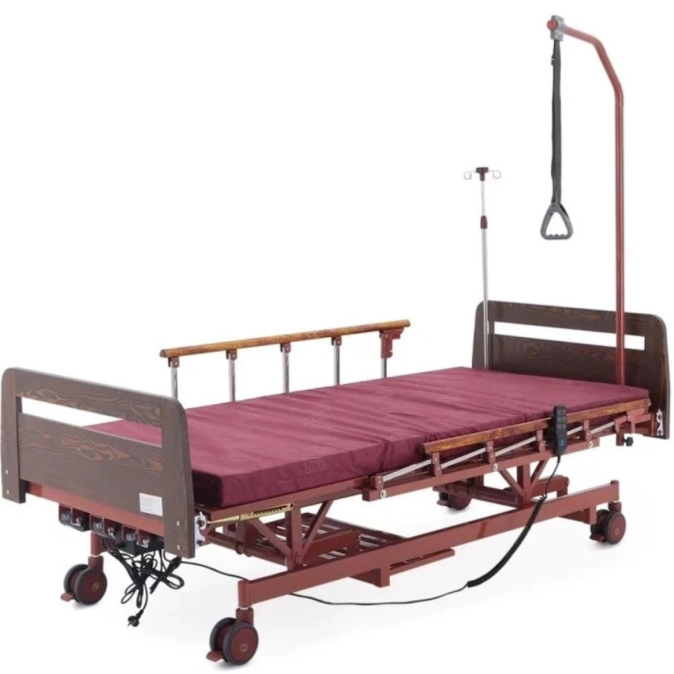 Медицинская кровать для лежачих больных электрическая MED-MOS DB-6 (ЛДСП кор., матрас, уголки, В)