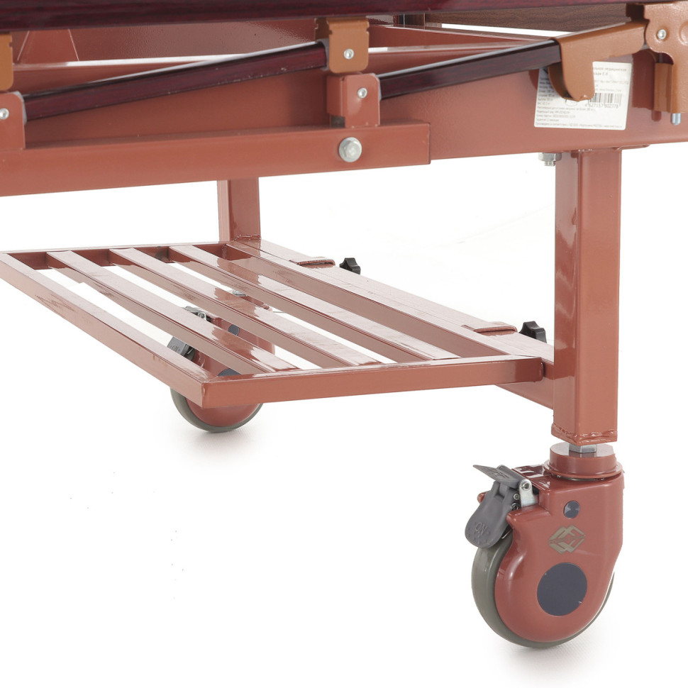 Кровать для лежачих больных MED-MOS Е-8 ЛДСП (коричневый) без матраса