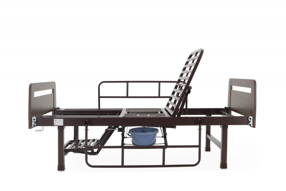 Кровать механическая MED-MOS E-49 (ЛДСП кор., 6 секций,матрас,уголки,ТУ,столик,ванночка,без колес,К)