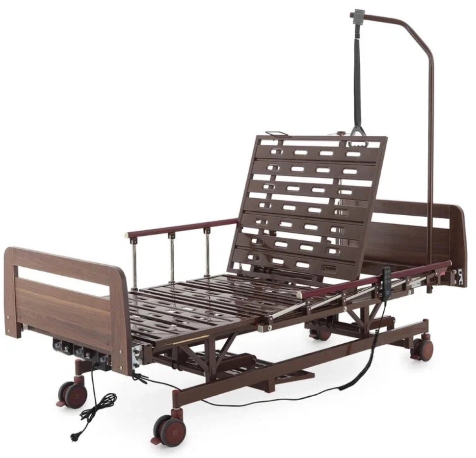 Кровать для лежачих больных электрическая MED-MOS DB-6 (ЛДСП венге, матрас, удл., А, В)