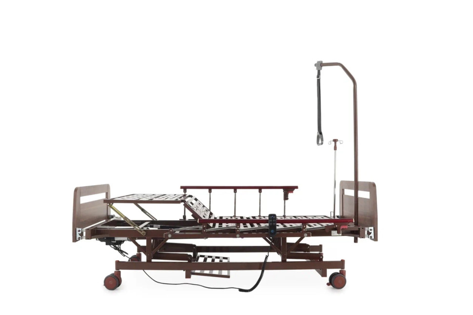 Кровать для лежачих больных электрическая MED-MOS DB-6 (ЛДСП венге, матрас, удл., А, В)